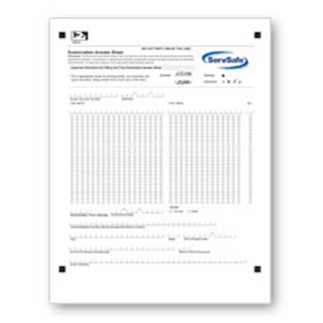 ServSafe® Manager Exam Answer Sheet - Plum Safety